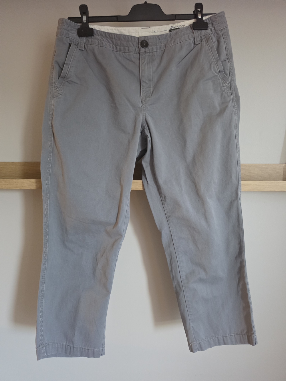 Eddie Bauer Light Gray Cotton Chino Pants